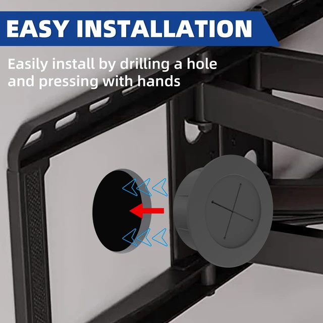 Alt view image 6 of 7 - in Wall Cable Management Kit for TV Wall Mount - Black