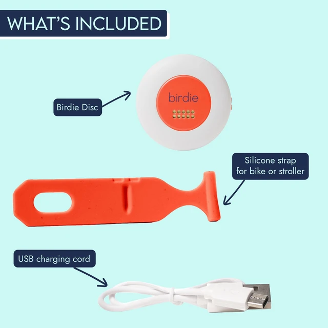Alt view image 2 of 5 - The Original Personal Safety Alarm Disc for Bikes, Hikes, and Late Nights - Loud Siren, LED Light for Extra Visibility, Rechargeable, Handsfree, Lightweight, Water Resistant (Coral)