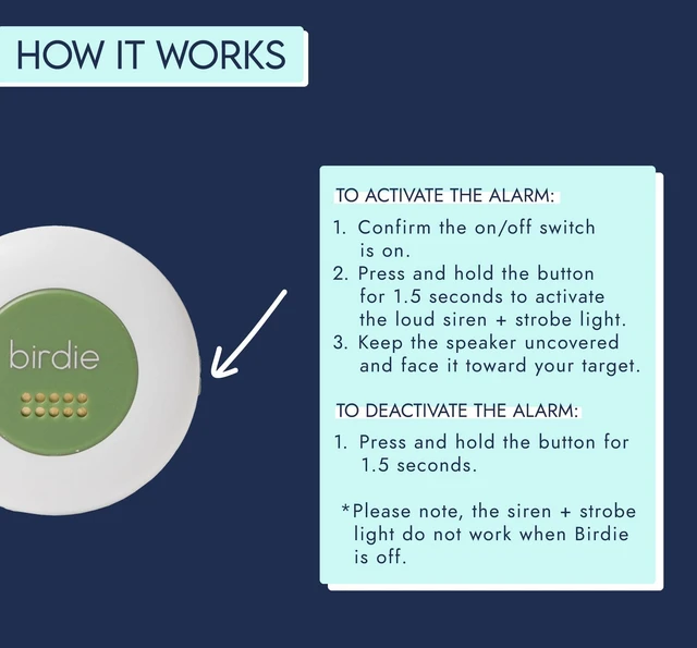 Alt view image 5 of 5 - The Original Personal Safety Alarm Disc for Bikes, Hikes, and Late Nights - Loud Siren, LED Light for Extra Visibility, Rechargeable, Handsfree, Lightweight, Water Resistant (Forest)