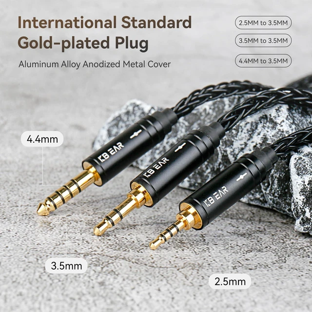 Alt view image 7 of 7 - 4.2ft 4.4mm Replacement Audio Cable for Beats - KBEAR Male to Male Braided 4N OFC Stereo Jack Cable, Aux Cord for Solo2 Solo3/Sony WH 1000xm5 WH-1000XM5/Car Home Stereo/Tablet/Speaker