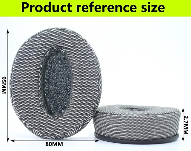 Alt view image 4 of 5 - Replacement Ear Pads Compatible with Sennheiser HD4.50BT Hessian Grey for Sennheiser HD4.50BTNC HD4.40BT Headphone Soft cotton/memory foam ear pads earmuffs