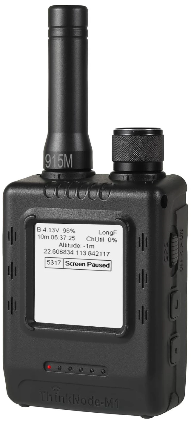 Main image of Meshtastic LoRa Transceiver M1 with GPS and nRF52840 &1.54" EPD Screen ThinkNode M1 Meshtastic Device with 1200mAh Battery, SX1262 Wireless Module 915MHz, Long-Range Wireless Communication Device