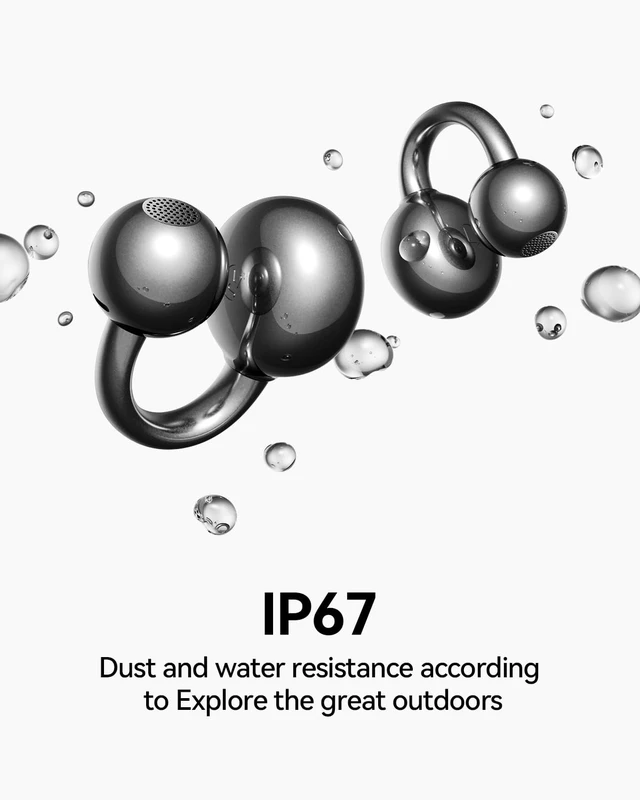 Alt view image 7 of 7 - S7S Ultra Clip-On Open Ear Earbuds,AI Translation Bluetooth 6.0 Headphones, Hi-Fi Bass AI Clear Call 45H Playtime Waterproof Wireless Comfort Lightweight Ear Buds for Running Workout Black