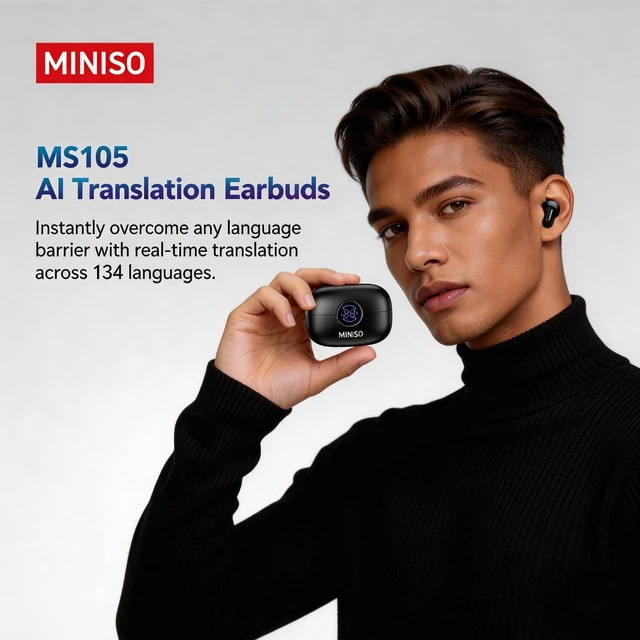 Alt view image 7 of 7 - MS105 Translation Earbuds Real Time, 2026 New AI 165 Language Translator Earbuds, Audifonos Traductores Inglés Español, Translate Ear Buds for Travel Learning
