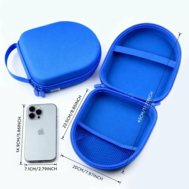 Alt view image 4 of 6 - Headphone Case Compatible with JBL Tune 710BT 720BT 510BT 660NC 700BT 570BT 760NC 750BTNC 660BTNC 560BT 520BT 670BT T770NC JBL Live 650BTNC 400BT 500BT 460NC Headphone (Blue)