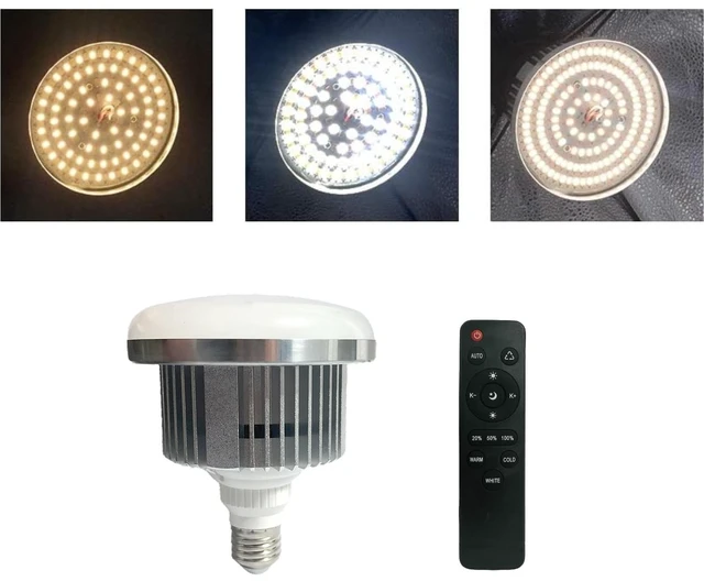Main image of 1 Pack 85W LED Softbox Light 2700-6500K Photography Light Bulb LED Bulbs Dimmable Warm White/White/Cold White by Remote Control, E27 Base Lights Bulb for Photo Video Studio Lighting Kit
