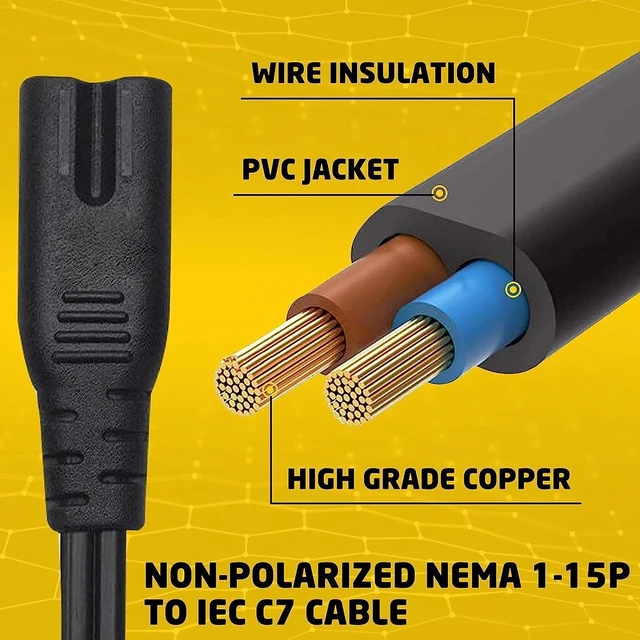 Alt view image 2 of 5 - AC Power Cord Cable Compatible with PreSonus Eris E3.5 3.5", Eris E4.5, Eris BT 3.5, BT 4.5 Monitors Speakers (UL Listed) (10-Feet)
