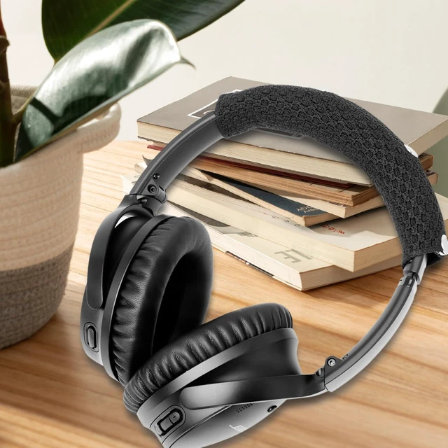 Alt view image 7 of 7 - Replacement Headband Cover for Bose QC35, QC25, JBL, Anker Soundcore, Sony Also for Hyperx, Sennheiser, ATH, Plantronics Headsets, Headband Cushion Easy Installation No Tool Needed Black