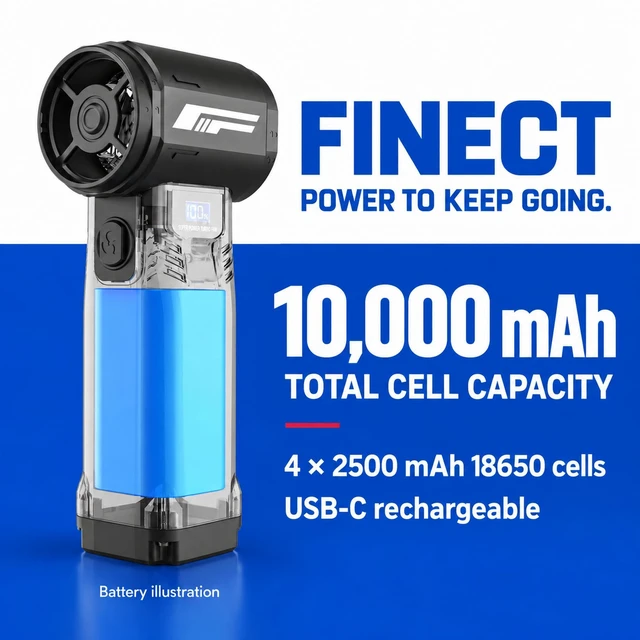 Alt view image 5 of 7 - JB15 Compressed Air Duster, 450gf Blowing Force, 72m/s Air Speed