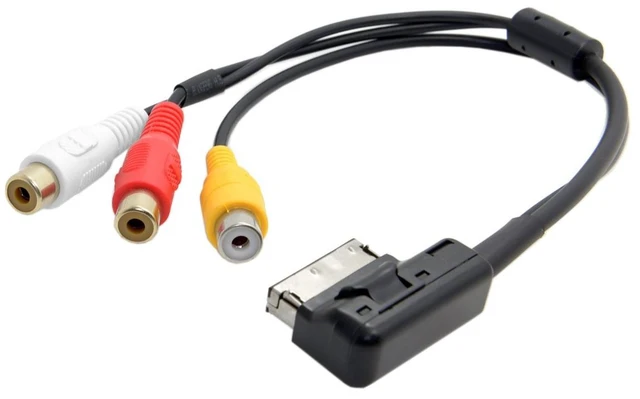 Main image of 13.78 Inch 3 RCA to AMI MMI Audio Video Cable for DVD/MP3/MP4/Mobile Phones Compatible with 2009-2016 Audi MMI 3G+ A4L/A5/A6L/A7/Q5/Q7