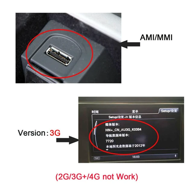 Alt view image 7 of 7 - 13.78 Inch 3 RCA to AMI MMI Audio Video Cable for DVD/MP3/MP4/Mobile Phones Compatible with 2009-2016 Audi MMI 3G+ A4L/A5/A6L/A7/Q5/Q7