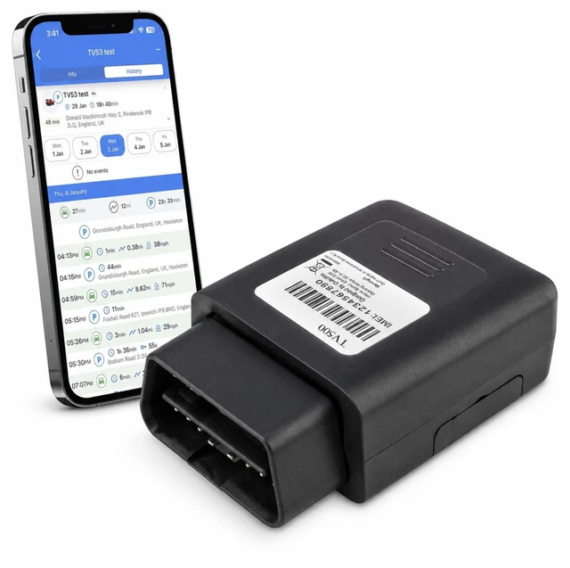 Main image of Tracker for Vehicles, 4G LTE Real-Time Car Tracker, Geofencing, SIM Included, 2-Wire Install, for Cars Trucks Vans Fleet Tracking (TV500)