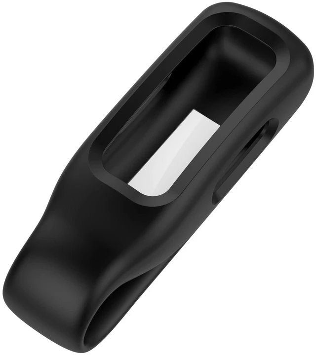 Main image of Compatible with Fitbit Inspire 3 Protective Case Cover - Silicone Protective Case Cover with Steel Clip Compatible with Fitbit Inspire 3/2 / Ace 3(Silicone Black)