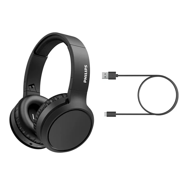 Alt view image 3 of 7 - H5205 Over-Ear Wireless Headphones with 40mm Drivers, Lightweight Cushioned Headband, Black