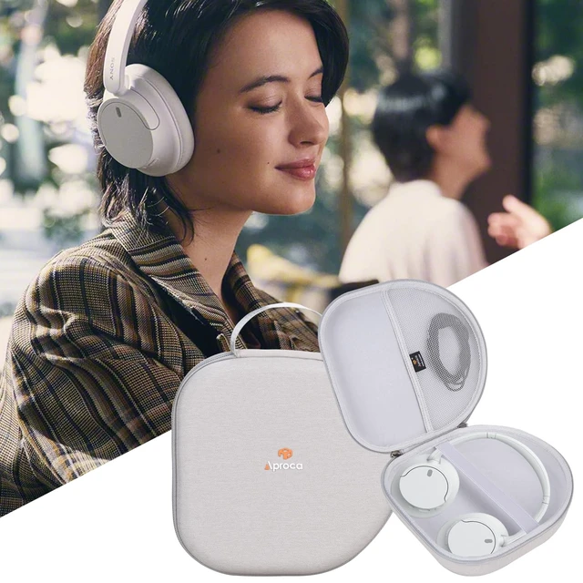 Alt view image 4 of 7 - Headphones Case Compatible with Sony WH-CH720N / Anker Soundcore Space One Q20 Noise Canceling Wireless Headphones, Portable Storage Bag -Grey (Case Only)