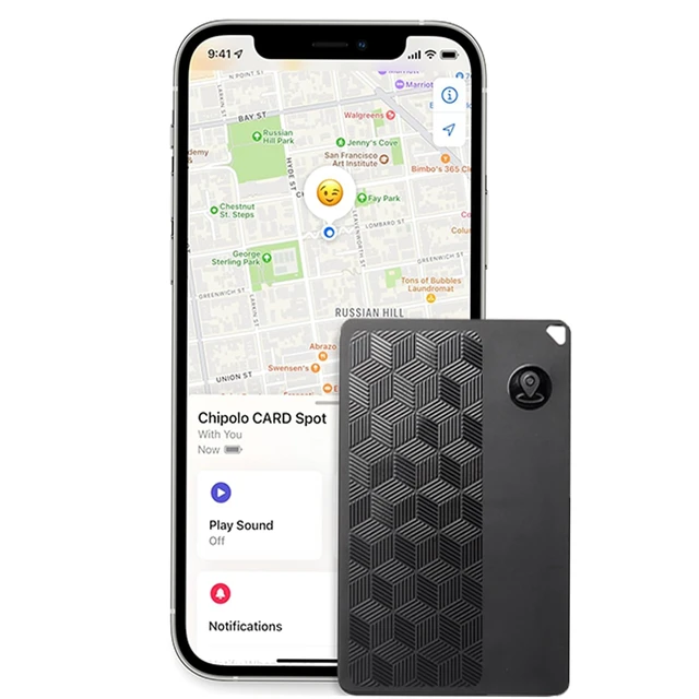 Main image of Wallet Tracker Card with Luggage Tag - Compatible with Apple Find My Card - 1.6mm Slim GPS Card for Wallet - Rechargeable Finder Tracker for Keys Bags & Passports(iOS Only)
