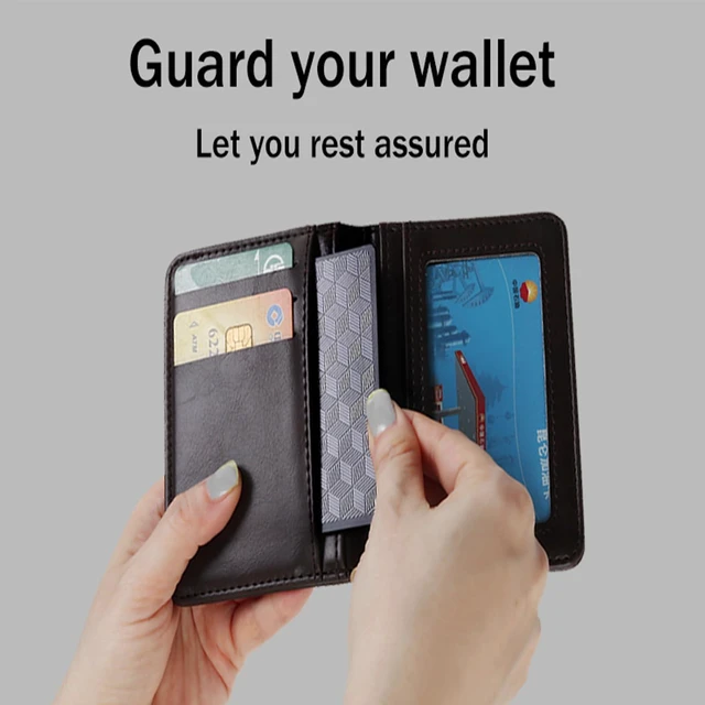 Alt view image 4 of 6 - Wallet Tracker Card with Luggage Tag - Compatible with Apple Find My Card - 1.6mm Slim GPS Card for Wallet - Rechargeable Finder Tracker for Keys Bags & Passports(iOS Only)