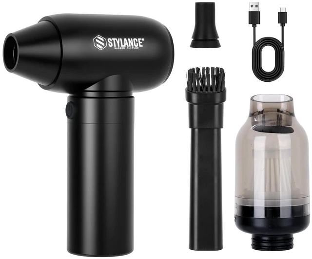 Main image of Mini Compressed Air Duster, Electric Air Duster, Mini Blower Jet Dry Blower for Computer, Barber Salon, Keyboard, Car, Home, Outdoor Cleaning
