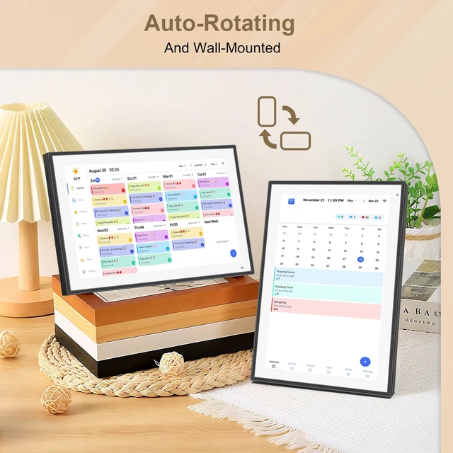 Alt view image 7 of 7 - 10.1 inch Digital Calendar & Chore Chart,Smart Touchscreen Interactive Display for Family Schedules, Wall & Desk Mountable, Digital Photo Frame Functon, Great for Organizing Your 2026 Calendar