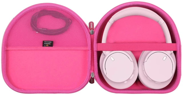 Main image of Headphones Case Compatible with Sony WH-CH720N / Anker Soundcore Space One Q20 Noise Canceling Wireless Headphones, Portable Storage Bag -Pink (Case Only)