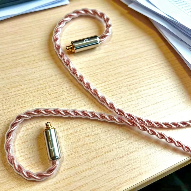 Alt view image 6 of 6 - 4N Monocrystalline Copper Silver Plated Earphone Cable,MMCX Connector Detachable Earphone Cord Compatible with Shure 846 535 215 315 K5 LZA4 TIN T2 PRO T3 Plus 4.2ft 4.4mm