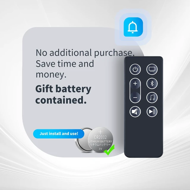 Alt view image 5 of 7 - Replacement Remote Control for Bose Smart Soundbar 300with Battery for 892079-1100 843299-1100