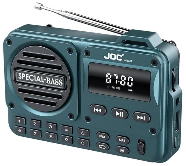 Main image of Portable AM/FM Transistor Radio with Loud Speaker Compact Emergency Radio with Bluetooth TF Cards Strong Reception LED Display for Indoor,Outdoor,Seniors Small Gift