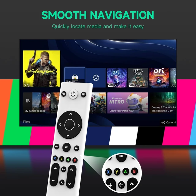 Alt view image 4 of 6 - New Replacement Remote Control for Xbox Series S, Xbox One, Xbox Series X Gaming Media (White Color)