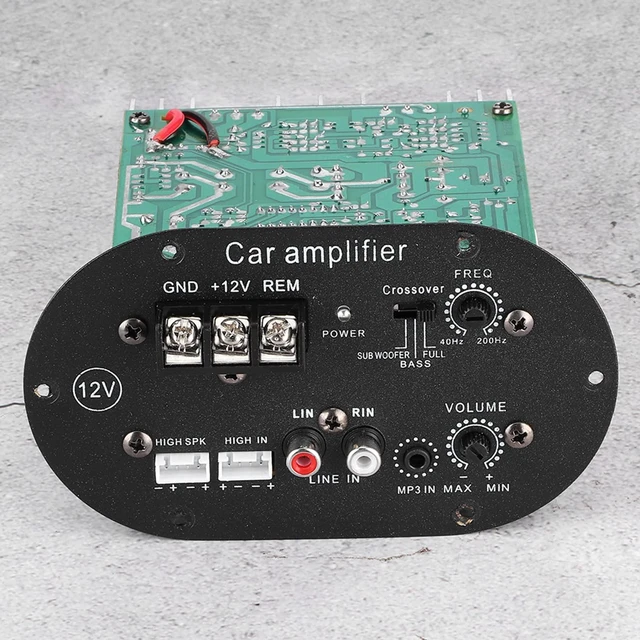 Alt view image 5 of 7 - 125 Watt Subwoofer Amp Board,Car Amplifier Board 12V, Audio 120W Pure Full Bass Subwoofer Core Auto Stereo Speaker Amp