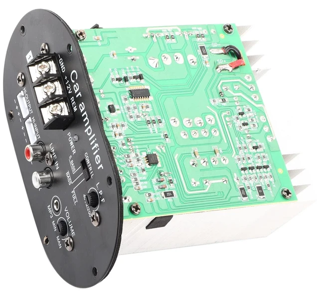 Alt view image 2 of 7 - 125 Watt Subwoofer Amp Board,Car Amplifier Board 12V, Audio 120W Pure Full Bass Subwoofer Core Auto Stereo Speaker Amp