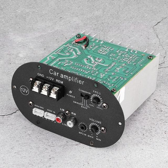 Alt view image 6 of 7 - 125 Watt Subwoofer Amp Board,Car Amplifier Board 12V, Audio 120W Pure Full Bass Subwoofer Core Auto Stereo Speaker Amp