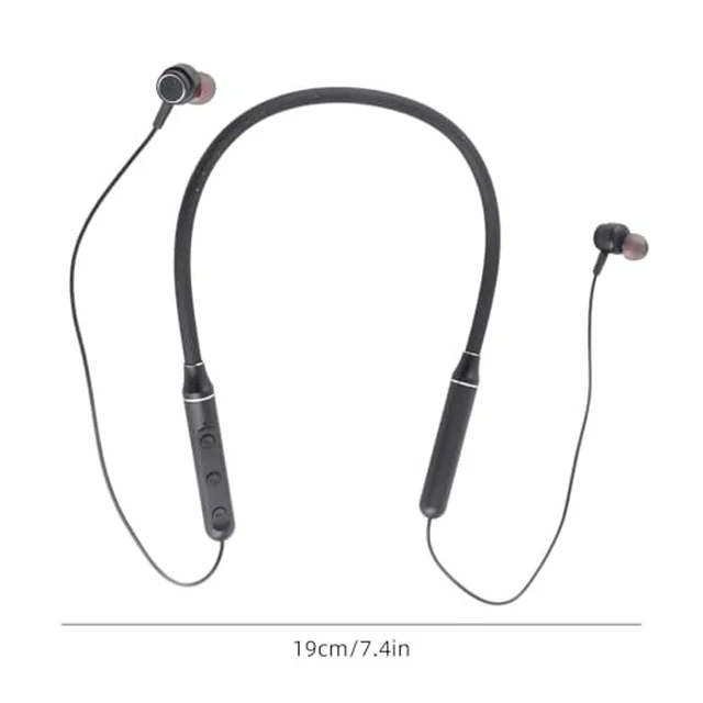 Alt view image 7 of 7 - Bluetooth Headphones, 5.1 Cordless Sports Earbuds, Stereo in Ear Earphones, Noise Cancelling Headsets for Gym Running Workout (Black)