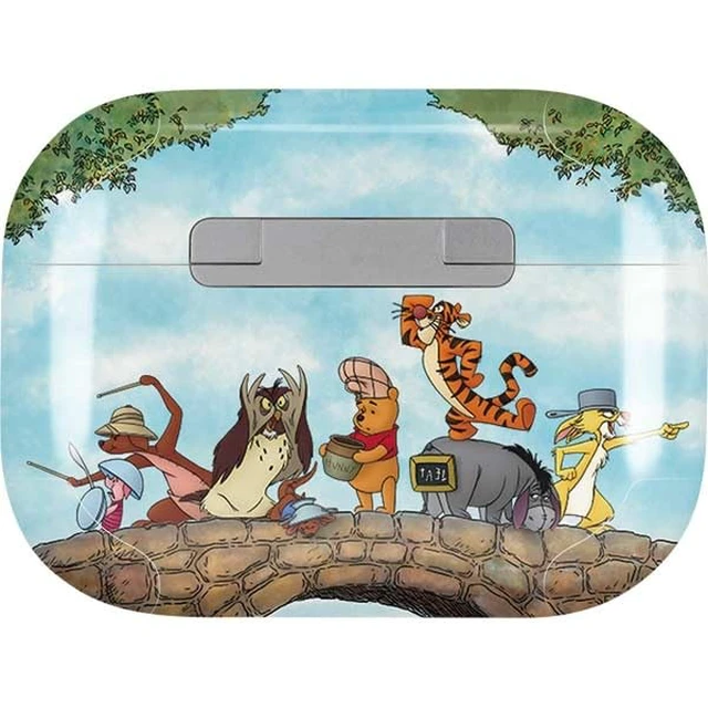 Alt view image 2 of 4 - Decal Audio Skin Compatible with Apple AirPods Pro - Officially Licensed Disney Winnie The Pooh All Characters Design