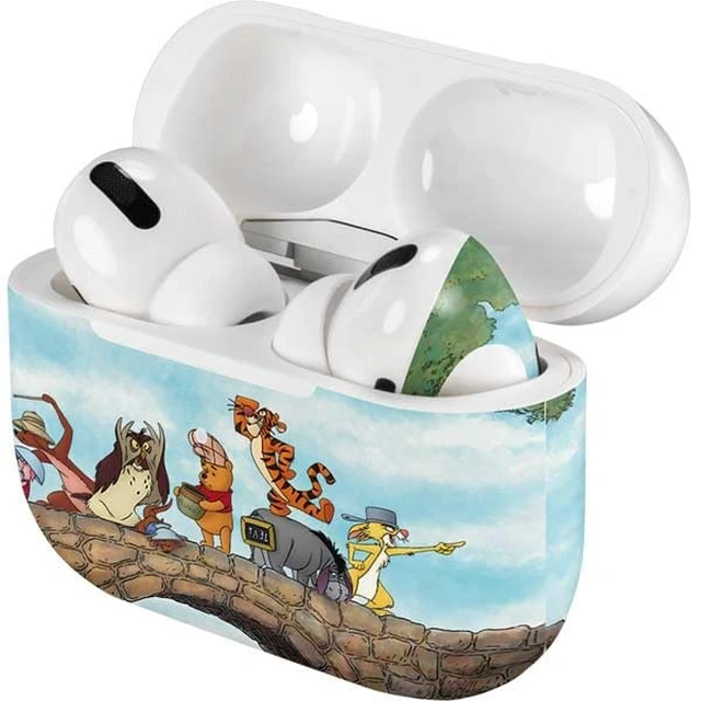 Alt view image 4 of 4 - Decal Audio Skin Compatible with Apple AirPods Pro - Officially Licensed Disney Winnie The Pooh All Characters Design
