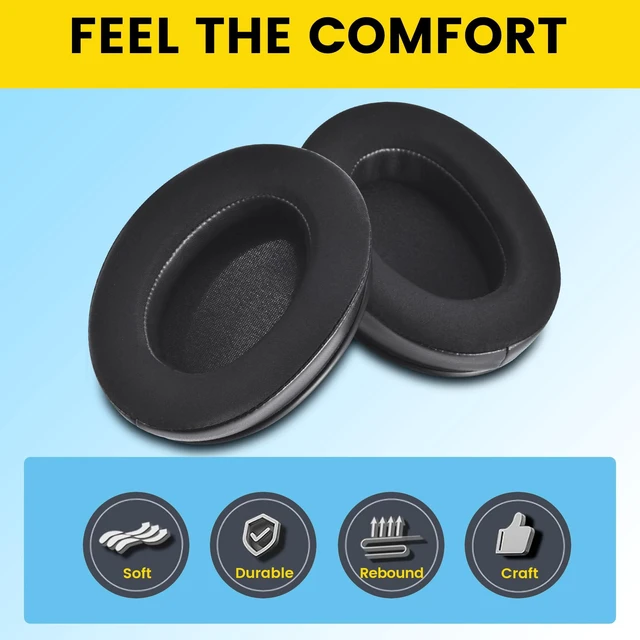 Alt view image 4 of 7 - Cooling Gel Earpads for Sennheiser HD280 (Pro), Black Also for HD280/HD280-13/HD280-Pro/HD281, HMD280/HMD280 Pro/HMD280-13/HMD281/HMD281 Pro Headphones