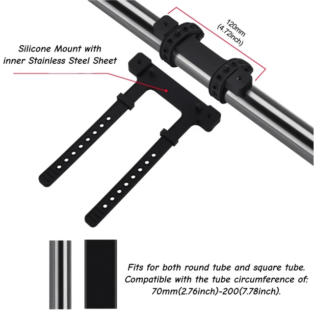 Alt view image 4 of 7 - Bike Motocycle Speaker Mount Bracket Holder for JBL Charge 6/5/4/3/Charge Essential 2/Charge Essential