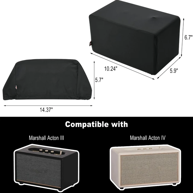 Alt view image 4 of 7 - Dust Cover Protective Case for Marshall Acton III/Acton IV Speaker Stretch Speaker Soft Dust Case with Elastic Band Stretch Cover Sleeve