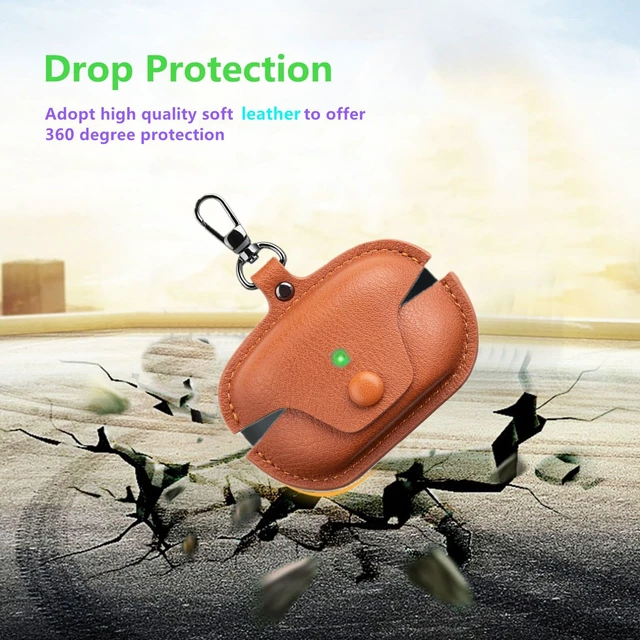 Alt view image 3 of 7 - Compatible with Sony WF-1000XM5 Case Cover with Keychain Hook Lanyard,Vintage Leather Case Designed for Sony Earbuds WF1000XM5 Case Cover (2023) for Women Men (Brown)