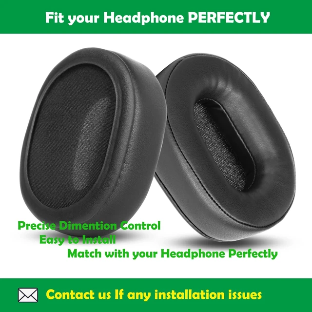 Alt view image 3 of 6 - Premium Replacement Earpads Cushions Compatible with Pioneer SE-MS5T MS7BT MS9BN Headset Ear Pads with Softer Protein Leather and Memory Foam