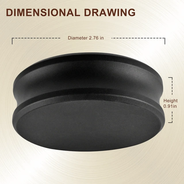 Alt view image 2 of 7 - Record Weight Stabilizer for Turntables, Black Aluminum Low-profile aluminum body rests over the center spindle to help reduce record vibration and support steadier playback