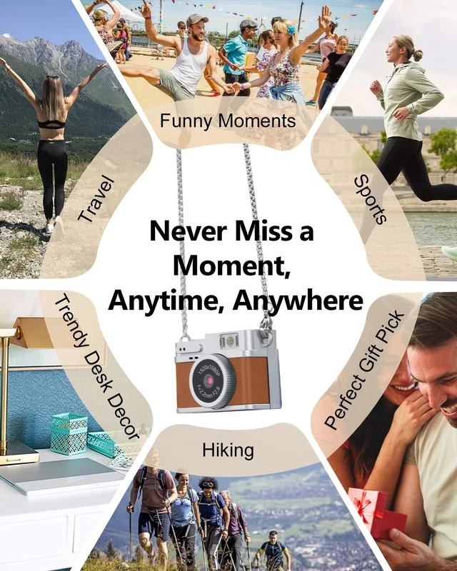 Alt view image 6 of 7 - Mini Keychain Digital Camera for Students: 1080P FHD Recording with 0.96" IPS Screen, AVI Format-Ideal for Travel/Study/Concerts - Suitable for Photography EnthusiastsBrown