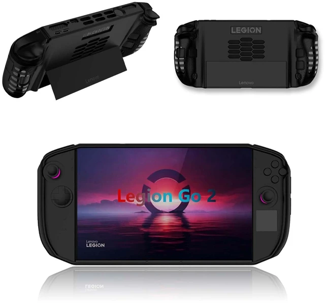 Main image of Case for Lenovo Legion Go 2, Silicone Protective Cover with Stand,Drop-Proof,Scratch-Proof,Shock-Proof,Protective Case for Lenovo Legion Go 2 Game Console(Black)