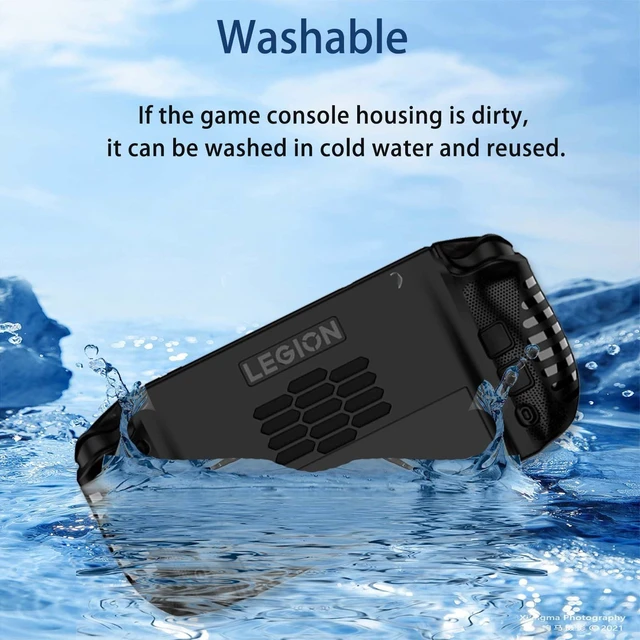 Alt view image 6 of 7 - Case for Lenovo Legion Go 2, Silicone Protective Cover with Stand,Drop-Proof,Scratch-Proof,Shock-Proof,Protective Case for Lenovo Legion Go 2 Game Console(Black)