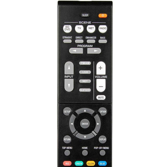 Alt view image 5 of 7 - Replacement for Yamaha Home Theater Audio Receiver Remote Control RXV581BL RX-V581BL RXV583 RX-V583 RXV583BL RX-V583BL TSR5790BL TSR-5790BL TSR5810 TSR-5810