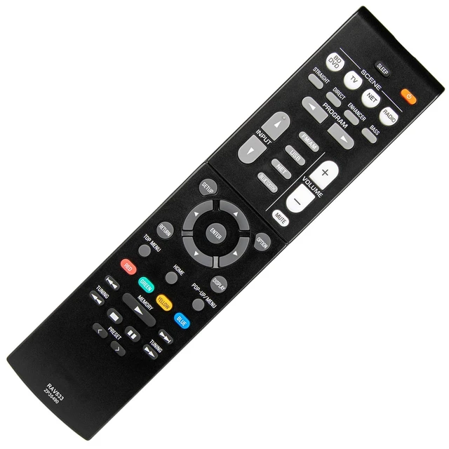 Alt view image 6 of 7 - Replacement for Yamaha Home Theater Audio Receiver Remote Control RXV581BL RX-V581BL RXV583 RX-V583 RXV583BL RX-V583BL TSR5790BL TSR-5790BL TSR5810 TSR-5810
