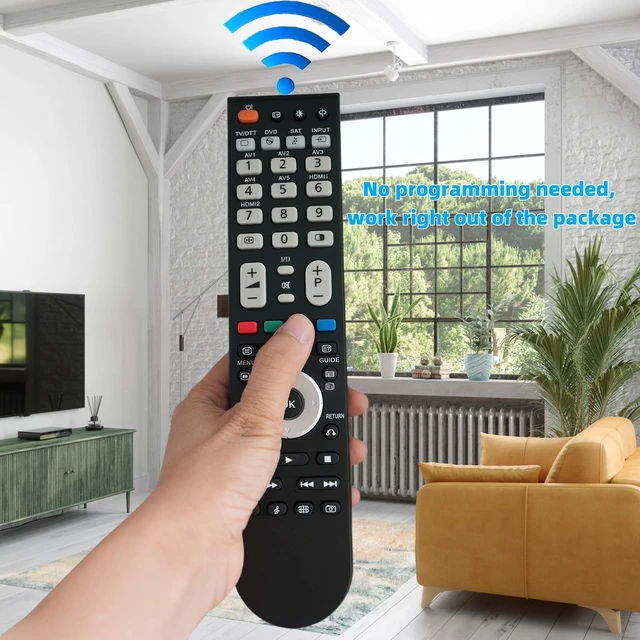 Alt view image 2 of 7 - Replacement Remote Control for Hitachi HL02567 LE42S605 LE46S605 HL02567 LE42H508 LE46H508 LE40K507 LE42S606 LE42T516 49C61 50C301 LCD LED HDTV TV