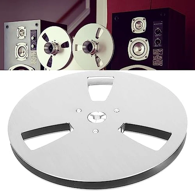 Alt view image 2 of 7 - Empty Take up Reel, 1/4 7 Inch 3 Hole Tape Reel, Opening Aluminum Alloy Universal Reel Replacement Machine Part Opener Empty Plate, for Reel to Reel, for TEAC (Silver)