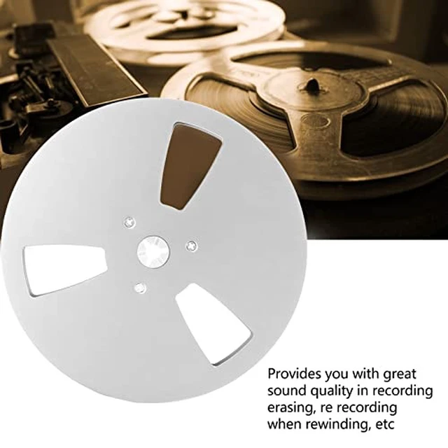 Alt view image 3 of 7 - Empty Take up Reel, 1/4 7 Inch 3 Hole Tape Reel, Opening Aluminum Alloy Universal Reel Replacement Machine Part Opener Empty Plate, for Reel to Reel, for TEAC (Silver)
