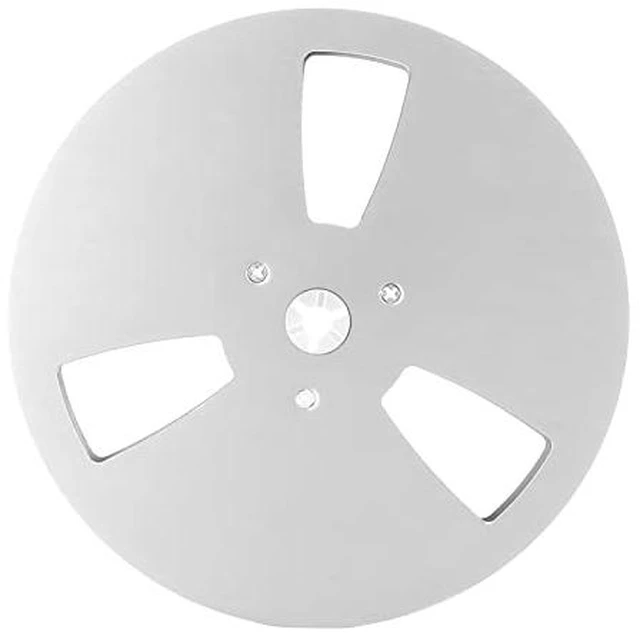Main image of Empty Take up Reel, 1/4 7 Inch 3 Hole Tape Reel, Opening Aluminum Alloy Universal Reel Replacement Machine Part Opener Empty Plate, for Reel to Reel, for TEAC (Silver)