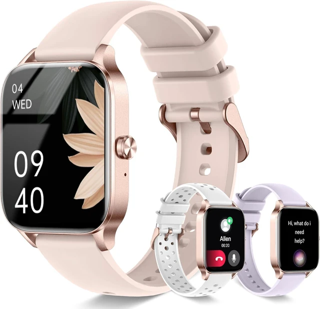 Main image of Smart Watches for Women,1.85" Fitness Tracker Watch Answer/Make Call,IP68 Waterproof Fitness Watch with Sleep/Step/Heart Rate/SpO2 Monitor, 120+ Sport Modes Smartwatch for Android iOS